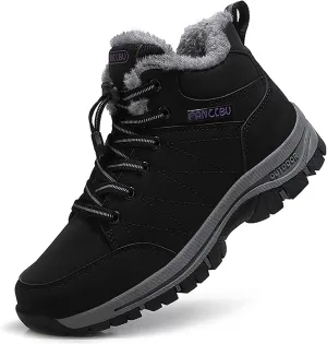 Women's Snow Boots Fur Lined Warm Ankle Boot Waterproof Anti-Slip Winter Outdoor Sports Shoes…