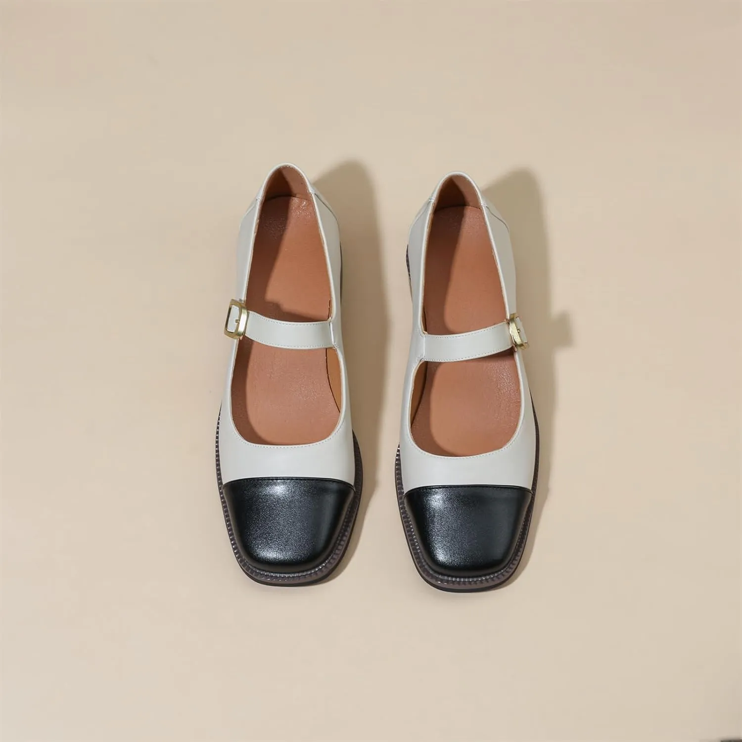 Women's Square Closed Cap Toe Pump Loafers Pull-On Buckle Metallic Comfortable Chunky Low Heel Office Student Work Casual Comfortable Fashion Business Daily Wear Dress Shoes