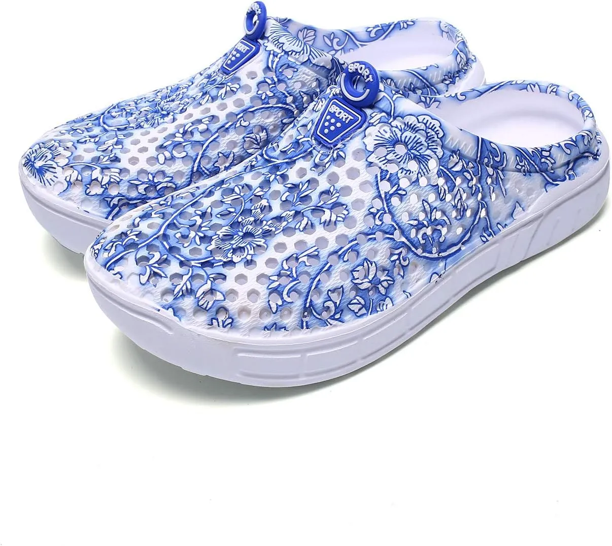 Women's Summer Beach Garden Clogs Shoes Soft Bottom Cave Sandals Thick Bottom Height Increasing Shoes Bathroom Non Slip Toe Shoes