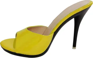 Womens Summer Mule Sandals Stiletto High Heel Dressy Shoes