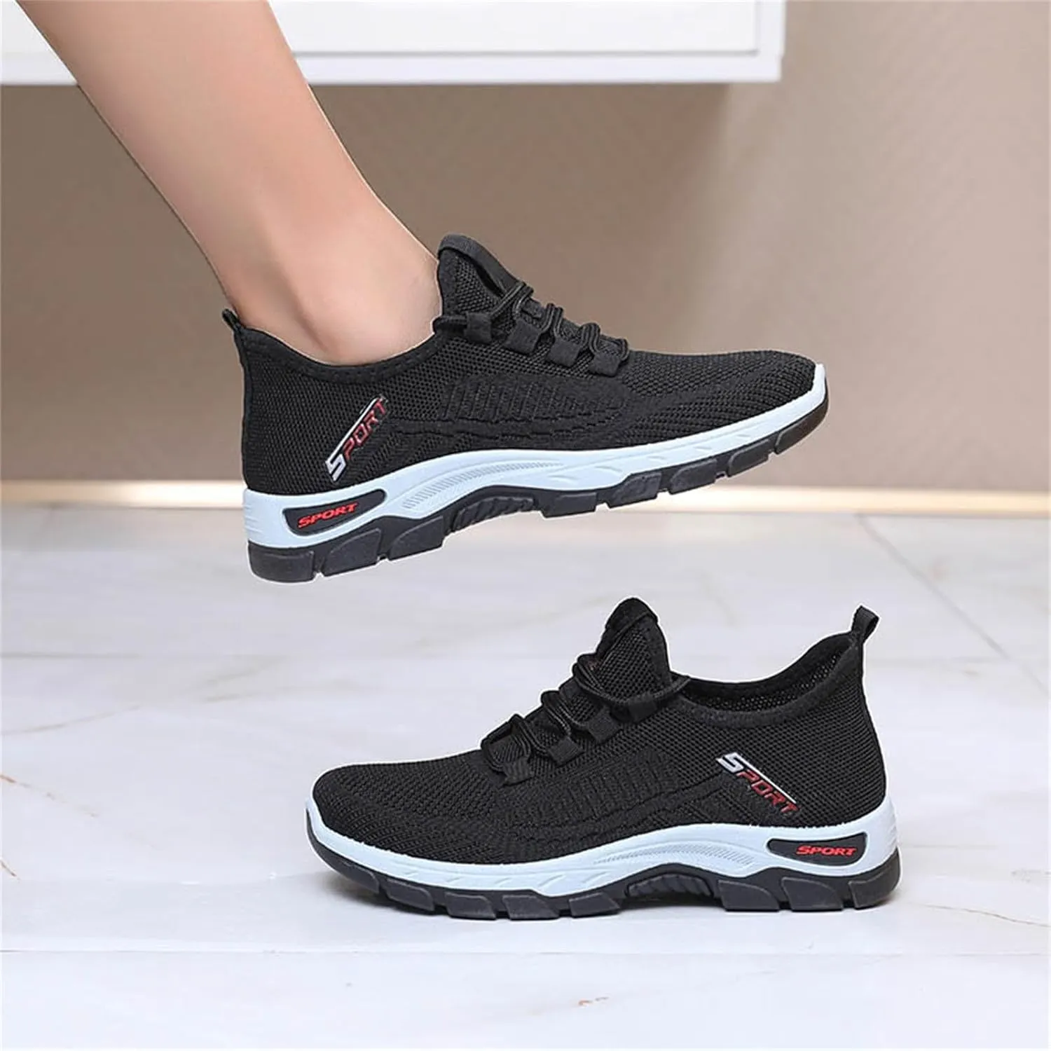 Womens Summer Running Shoes 2025 Non Slip Shoes Breathable Lightweigh Non Slip Athletic Sports Walking Sneakers