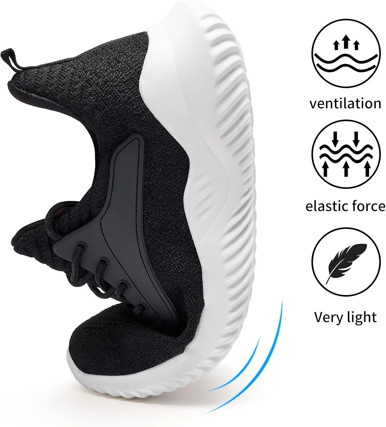 Womens Tennis Shoes Walking Sneakers - Memory Foam Running Slip On Gym Athletic Workout Nursing Comfort Work Shoe Lightweight