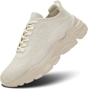 Womens Walking Shoes Non Slip Ladies Running Fashion Athletic Sneakers Work Gym Tennis Athletic Sports Comfort Breathable Lightweight Mesh Soft Sole