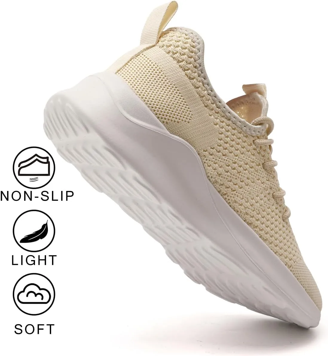 Women's Walking Shoes Tennis Sneakers Casual Lace Up Lightweight Running Shoes Slip On Gym Out Workout Shoes