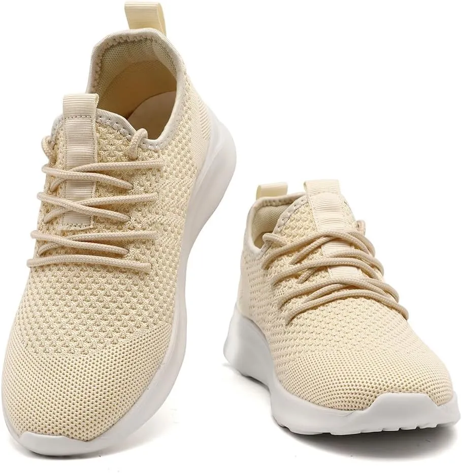 Women's Walking Shoes Tennis Sneakers Casual Lace Up Lightweight Running Shoes Slip On Gym Out Workout Shoes