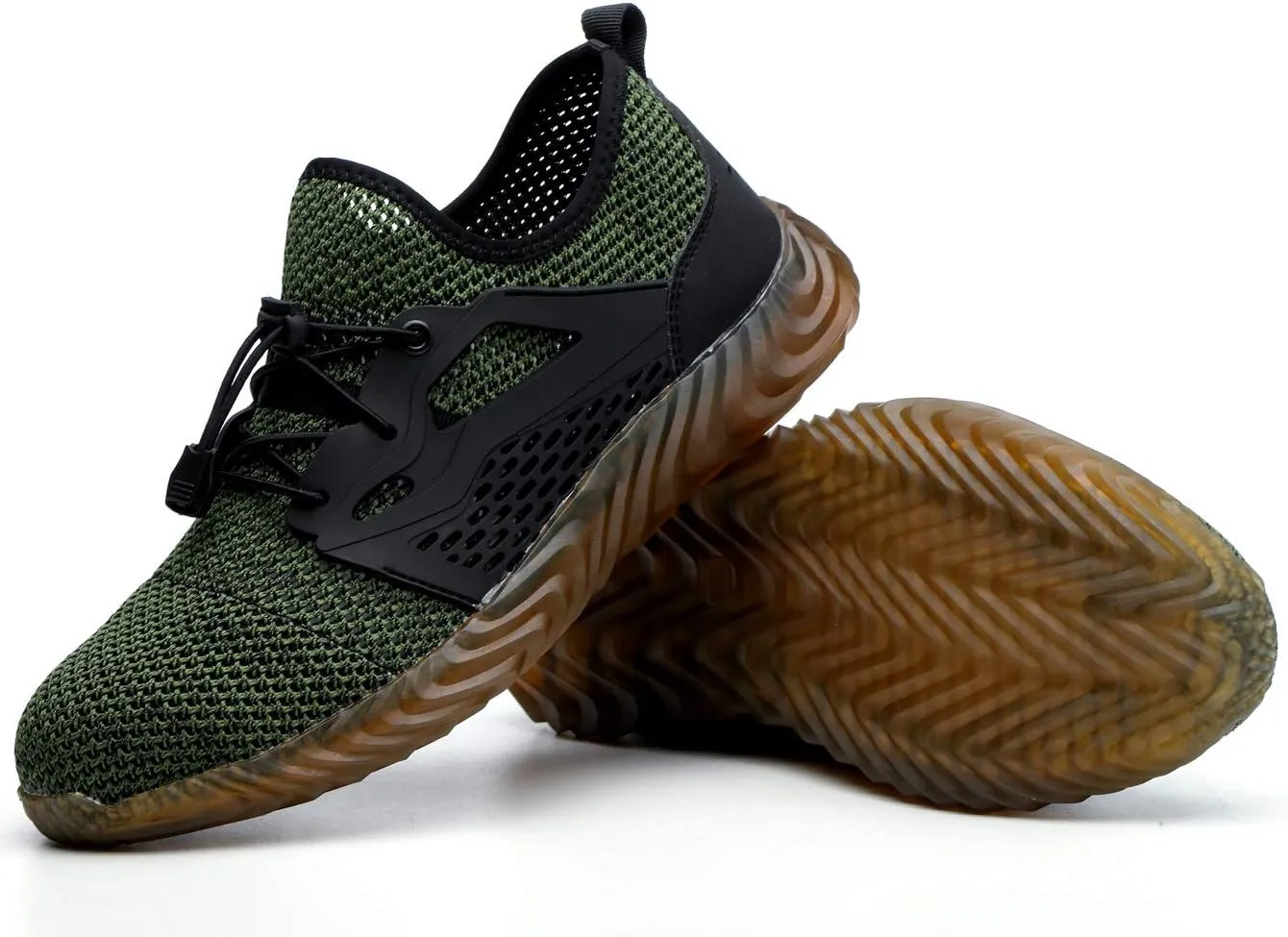 Work Shoes Steel Toe Safety Shoes Puncture Proof Construction Shoes Comfortable Non-Slip Sneakers