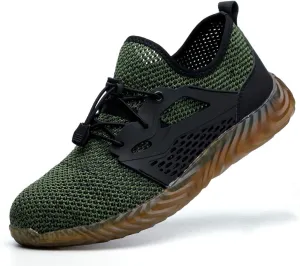 Work Shoes Steel Toe Safety Shoes Puncture Proof Construction Shoes Comfortable Non-Slip Sneakers