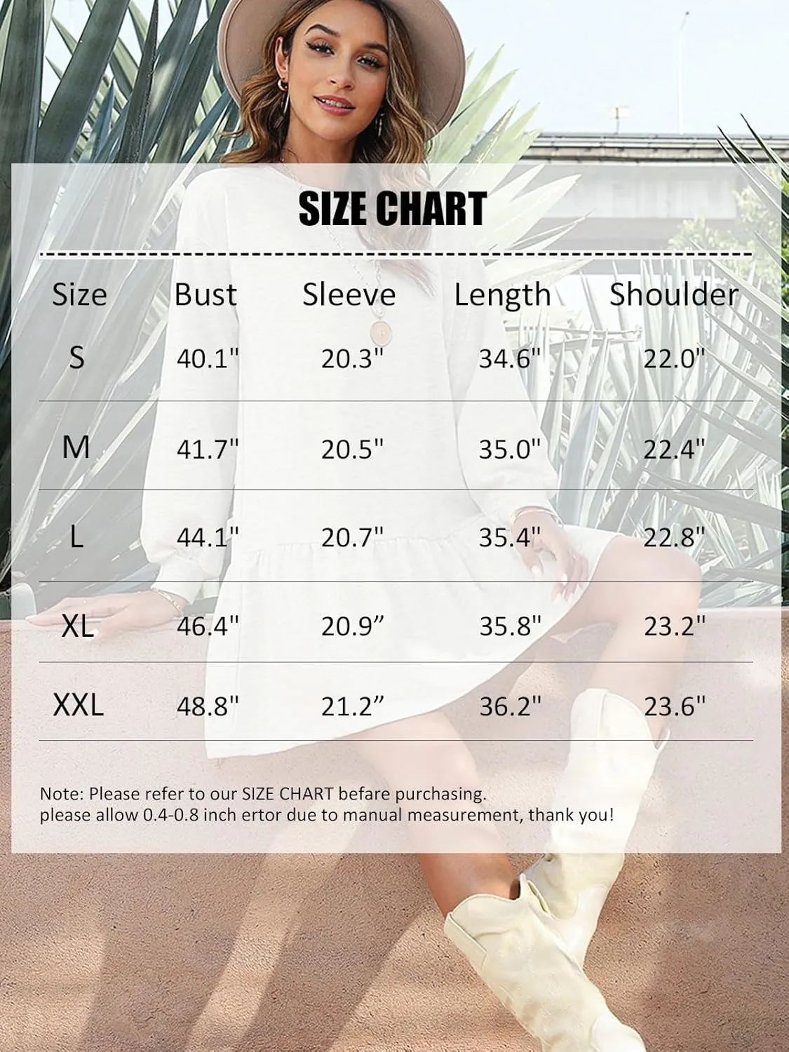 Wowcarbazole Womens Fall Long Sleeve Crewneck Oversized Sweatshirt Dress Casual Loose Fit Solid Color Cute Mini Dresses