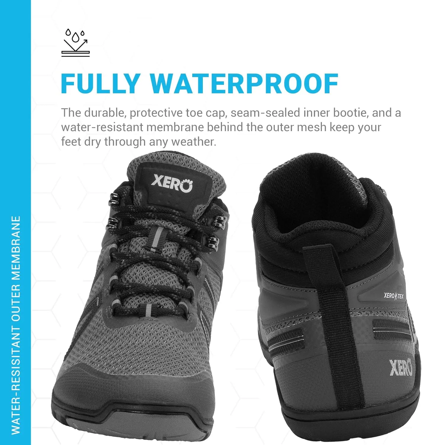 Xero Shoes Women's Xcursion Zero Drop Waterproof Hiking Boot