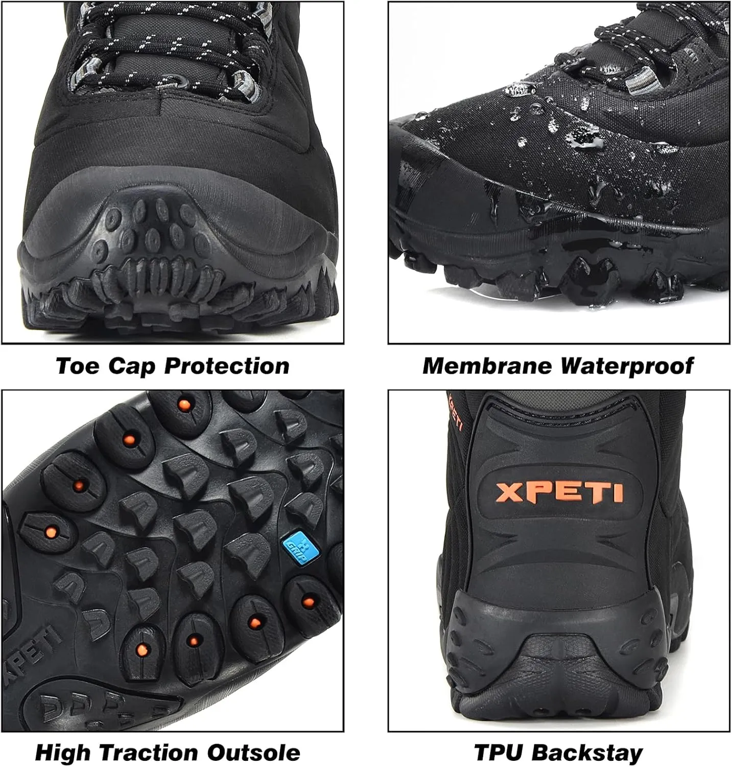 XPETI Women's Thermator Mid High-Top Waterproof Outdoor Hiking Boot