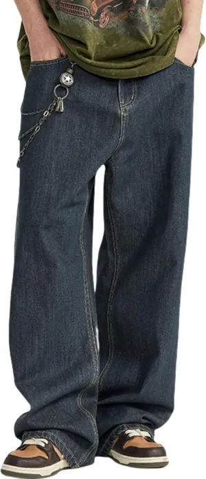 Y2k Baggy Jeans Men Hip Hop Jeans Vintage Streetwear Jeans Harajuku Loose Fit Pants Skater Jeans