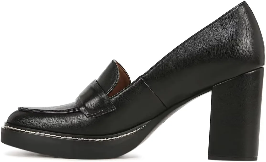 YDN Women Classic Penny Loafers Round Closed Toe Pumps Platform Chunky High Heel Slip On Oxford Shoe Working Dating Daily Size 4-16 US