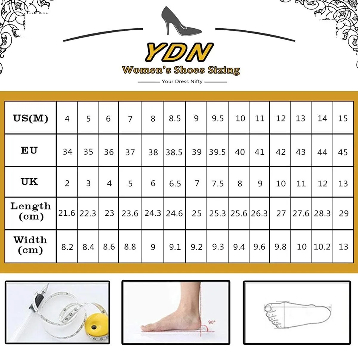 YDN Women's Elegance Low Kitten Heel Pumps Pointy Toe Slip On Patent Buckle Basic Office Dress Shoe Size 4-15 US