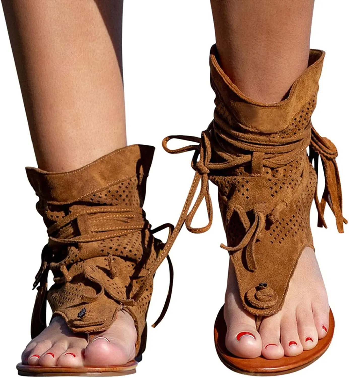 Yoga Sandals for Women Girls Roman Tassel Beach Shoes Bohemian Retro Women Boots Sandals Women's Sandals