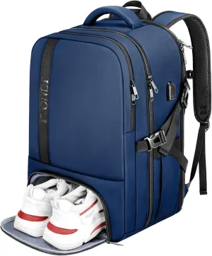 Ytonet Gym Backpack For Men Women, Gym Bags For Men Large Travel Backpack Fit 17.3 Inch Laptop, Office, Hiking, Camping, Workout, Sports, TSA Flight Approved, Blue