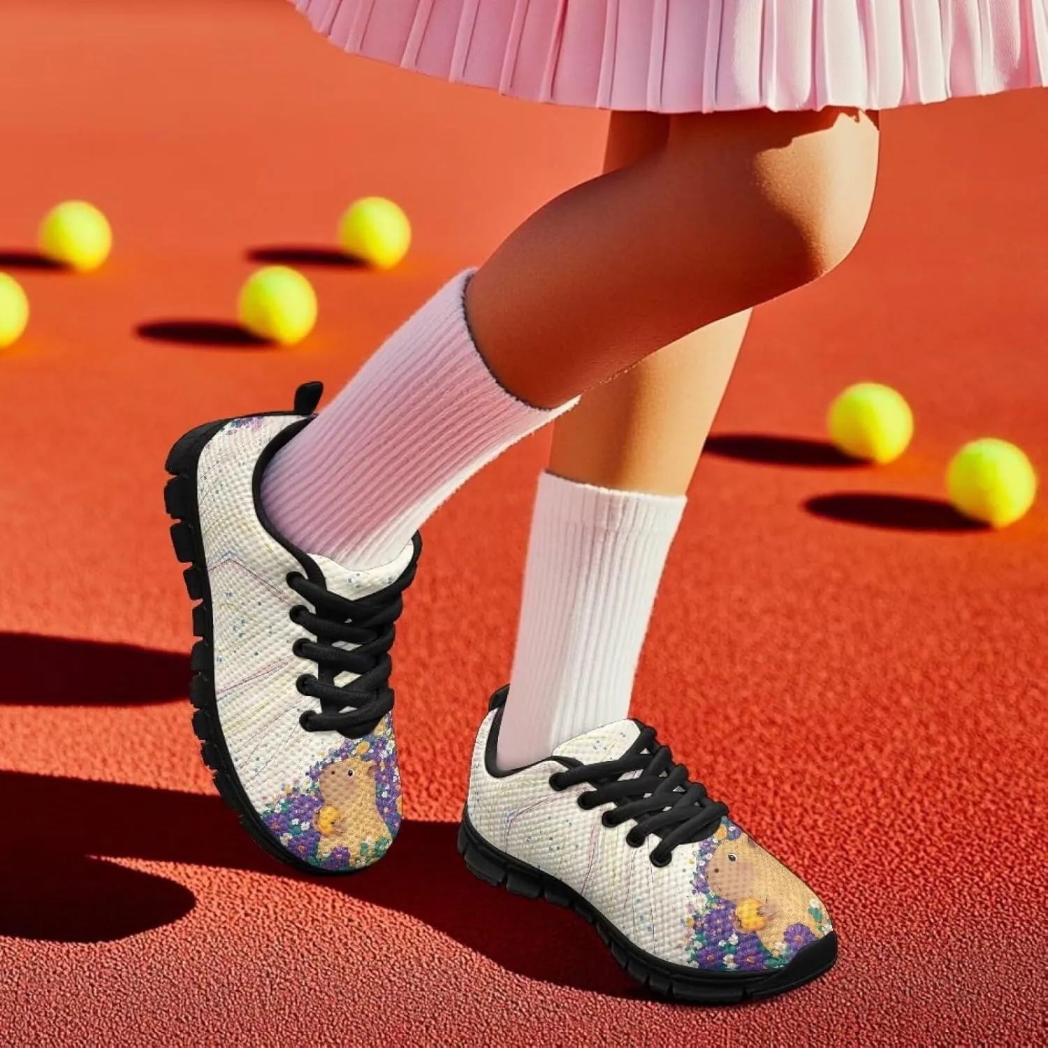 Yzaoxia Athletic Running Sneakers for Girls Tennis Walking Shoes for Kids Sneakers for School Gym Outdoor Size 11-Size 5