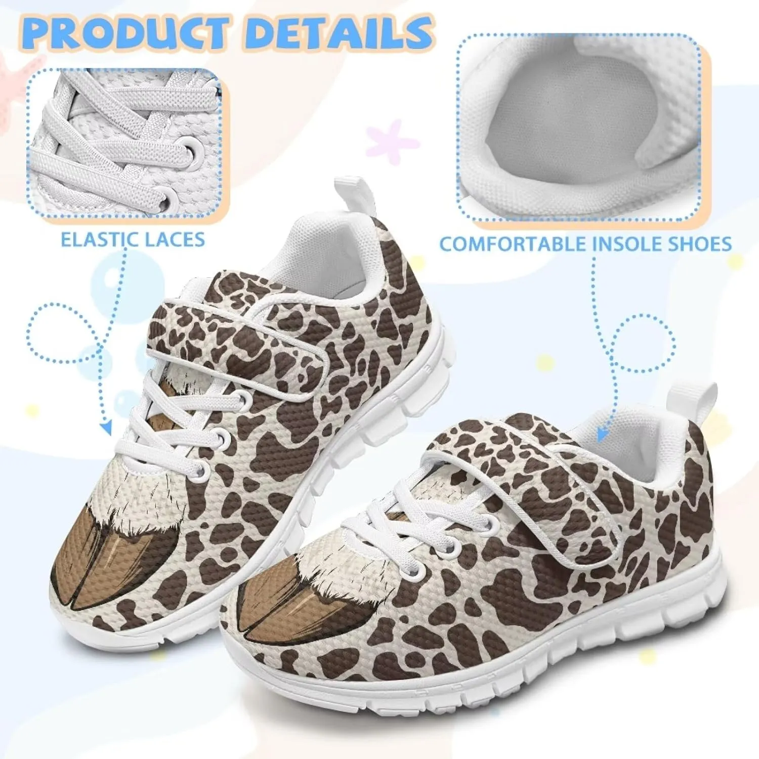 Yzaoxia Little/Big Kids Tennis Shoes Boys Girls Sneakers Sport Shoes