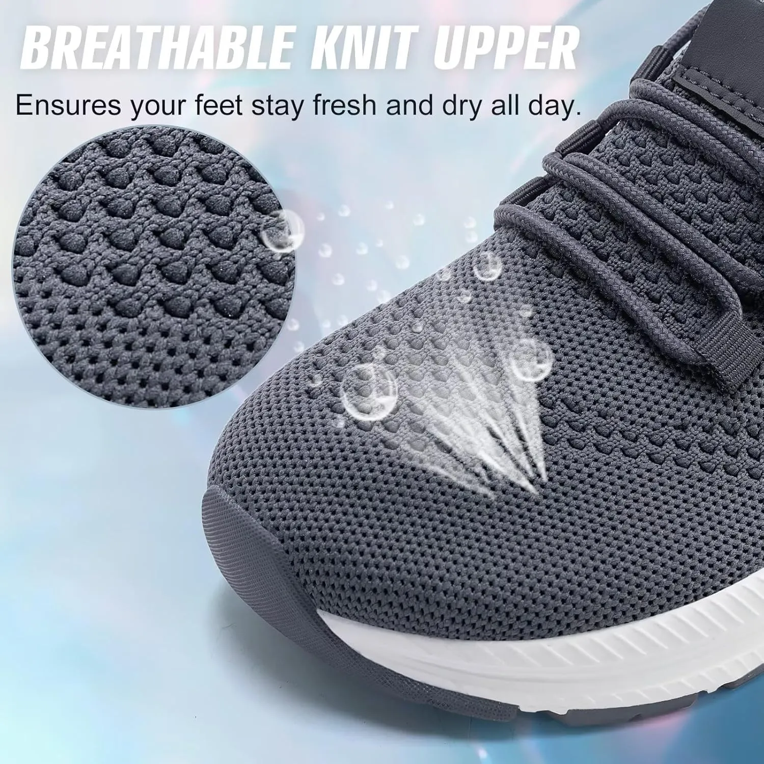 ZYEN Wide Toe Box Shoes Women Non-Slip Ultra Light Running Sneakers Extra Wide Feet Arch Support Walking Shoes Tennis Diabetes Breathable Gym Workouts 6-12